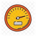 Speedometer Handrawn Speedometer Odometer Icon