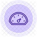 Speedometer Line Icon Icon