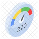 Speedometer Speed Indicator Icon