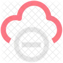 Speicher Entfernen Cloud Speicher Entfernen Cloud Speicher Symbol