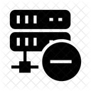 Entfernen Minus Datenbank Symbol