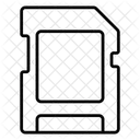 Speicherkarte SD Karte Mikrochip Symbol