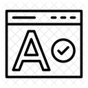 Spell Check Spell Text Icon