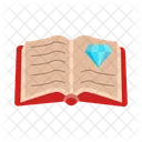 Spellbook with diamond  Icon