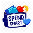 Spend Smart Wallet Notecase Icon