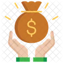 Spendenaktion Geld Hand Symbol