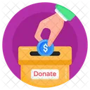 Charity Box Spendenbox Spardose Icon