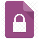 Sperren Datei Blatt Icon