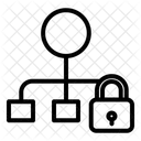 Flussdiagramm Link Netzwerk Symbol