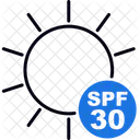 Spf Spf 30 Sunscreen Icon
