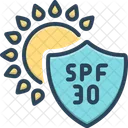 Spf 30 Uv Protect Ultraviolet Icon