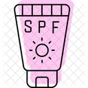 Spf Protection Color Shadow Thinline Icon Icon