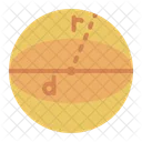 Sphere Geometry Math Icon