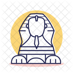Sphinx Icon - Download in Colored Outline Style