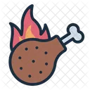 Spicy Chicken Chicken Drumstick Icon