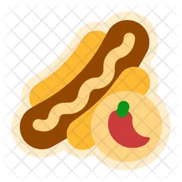 Spicy hotdog  Icon
