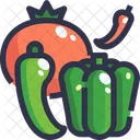 Spicy Vegetables Vegetables Healthy Food Icon