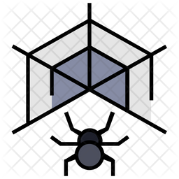 Bug Net Icon - Download in Colored Outline Style