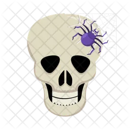 Spider on skull  Icon