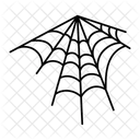 A Hand Drawn Icon Of Spider Web Icon