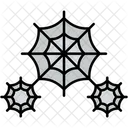 Spider Webs Halloween Horror Icon