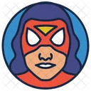 Spider Woman Warrior Cartoon Character Icon