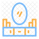 Spiegel Schublade Kommode Symbol