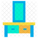 Frisiertisch Schublade Schrank Symbol