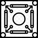 Spiel Carrom Spielen Symbol
