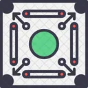 Spiel Carrom Spielen Symbol