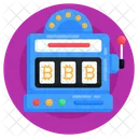 Arcade Automat Spielautomat Bitcoin Slot Symbol