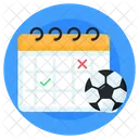 Spielevent Sportkalender Spielplan Symbol