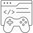 Spieleentwicklung Thinline Symbol Symbol