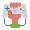 Spielsuchtiger Gaming Controller Icon