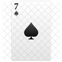 Sieben Schwarz Poker Symbol