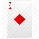 Sieben Rot Poker Symbol