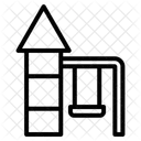 Spielplatzschaukel Symbol