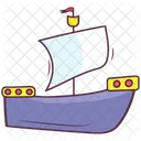 Spielzeug Segelboot Baby Segelboot Schiff Icon