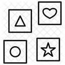 Spielzeugblöcke  Symbol