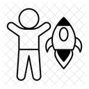 Spielzeugrakete Symbol
