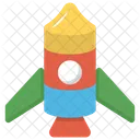 Rakete Kind Spielzeit Symbol