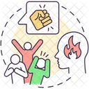 Spike Anxiety Mental Icon