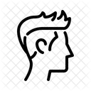Spiky Haircut Character Icon
