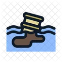Contamination Spilled Oil Icon