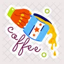 Spilling Coffee Spilling Drink Coffee Mug Icon