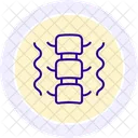 Spinal Cord Line Icon Icon