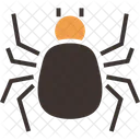 Spinne Bose Halloween Symbol