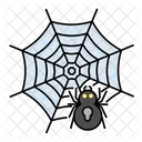 Halloween Spinne Spinnennetz Symbol