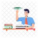 Spinning Book Spinning Finger Spinning Trick Icon