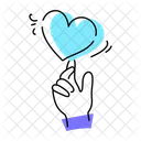 Spinning Heart Romantic Heart Heart Shape Icon